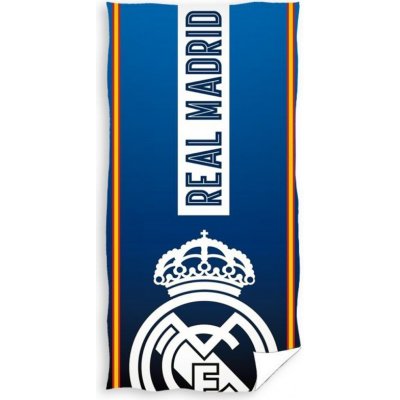 Carbotex · Fotbalová plážová osuška FC Real Mardid motiv Corona • Oficiální produkt Real Madrid 70 x 140 cm – Zbozi.Blesk.cz