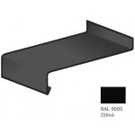 BLIX parapet pozink 0,5 x 800 RAL 9005 Černa