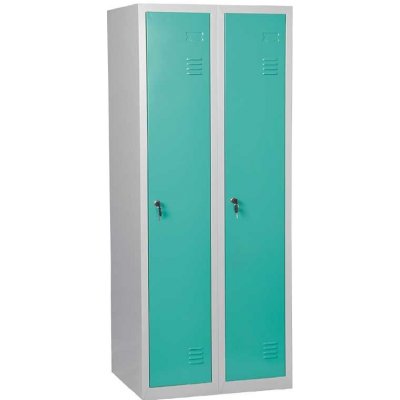 JP 150 skříň šatní 1500x600x500 mm šedá/tyrkysová – Sleviste.cz