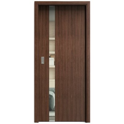 Sapeli Harmonie Komfort M83 posuvné ořech americký 60 x 197 cm Čiré sklo – Hledejceny.cz