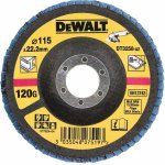 DeWALT brusný lamelový kotouč na kov 115mm (zrnitost 120G, prohnutý) DT3258 – Hledejceny.cz