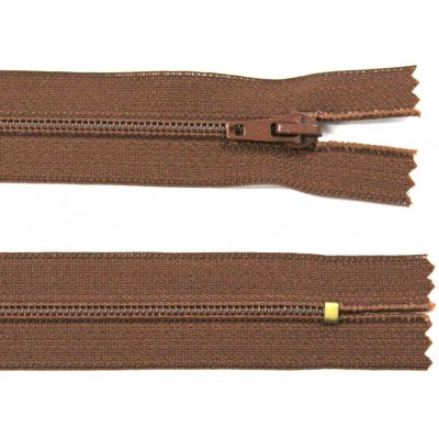 Spirálový zip no.3 nerozepínací 30cm - více barev color: 701 hnědá – Hledejceny.cz