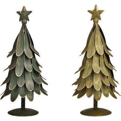 WURM Vánoční stromek kovový 26 cm mix 2 barev cena za 1 kus 592433 – Hledejceny.cz