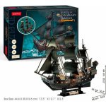 CubicFun 3D puzzle Plachetnice Queen Anne's Revenge Svítící 293 ks – Zboží Mobilmania