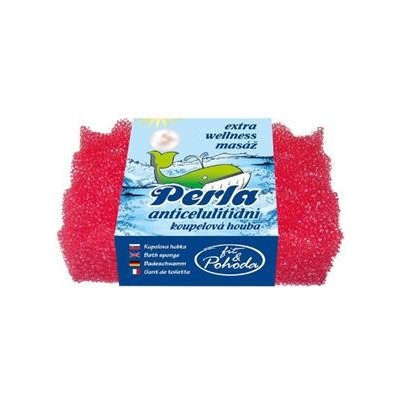 Perla koupelová houba anticelulitidní 14 x 9 x 5,5 cm – Zboží Dáma