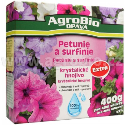 AgroBio Krystalické hnojivo Extra Petunie a surf. 0,4 kg – Zboží Mobilmania