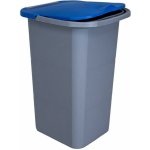 Belli E Forti koš na tříděný odpad PREMI, šedý, plast, modré víko, 24 L BF01404 – Hledejceny.cz