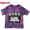 Dětské tričko Rock off tričko metal Black Sabbath Band & Logo černá