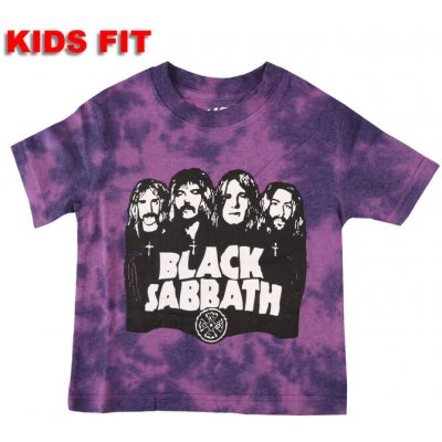 Rock off tričko metal Black Sabbath Band & Logo černá