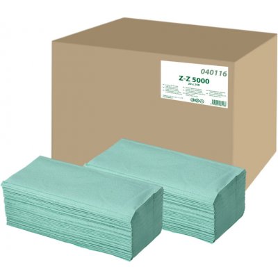 Katrin Basic ZZ Papírové ručníky skládané 1 vrstva zelené 5000 ks – Zboží Dáma