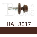 Klimas Wkręt-met Samovrtný šroub TEX 4,8 x 19 hnědý RAL 8017 – Hledejceny.cz