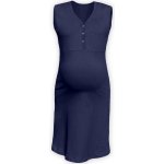 Jožánek kojící noční košile rozepínací bez rukávů tmavě modrá – Zboží Dáma