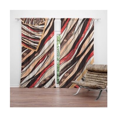 Sablio Závěs Pruhovaný motiv: 2ks 140x250cm – Hledejceny.cz