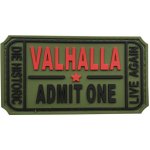 WARAGOD Valhalla Admit PVC nášivka, zelená – Zboží Mobilmania