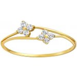 SILVEGO Zlatý prsten Deidra s Brilliance Zirconia ze žlutého zlata FNNNP229RGY – Zboží Dáma