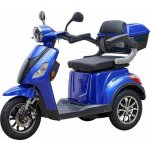 Msenior Elektrický vozík pro seniory 1000 W Premium lithiové baterie, modrá – Zboží Mobilmania