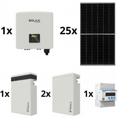 SolaX Power sestava 25 x Jinko 10kWp a měnič 10kW Solax 3f a 17,4 kWh baterie SM9998 – Zboží Mobilmania