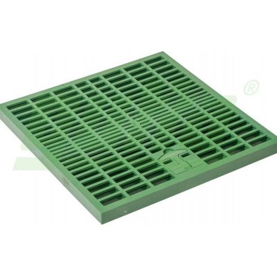 Gutta rošt s madlem k šachtě 500 x 500 mm šedá – Sleviste.cz