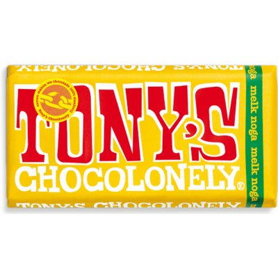 Tony’s Chocolonely – mléčná , nugát, 180 g – Zboží Mobilmania