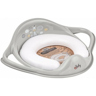 Maltex Redukce na WC s úchyty měkká Zebra Grey – Sleviste.cz