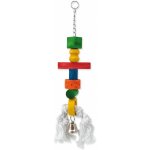 Bird Jewel Rolnička závěsná dřevo - provaz 9 x 50 cm – HobbyKompas.cz