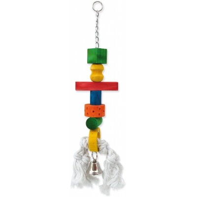 Bird Jewel Rolnička závěsná dřevo - provaz 9 x 50 cm – HobbyKompas.cz