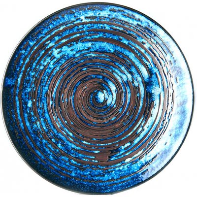 MIJ Jídelní talíř COPPER SWIRL 29 cm – Zboží Dáma