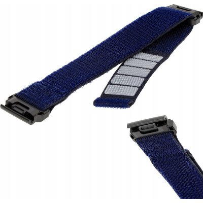 FIXED Nylon Sporty Strap pro Garmin QuickFit 26mm, tmavě modrý FIXNST2-QF26MM-DBL – Zboží Živě