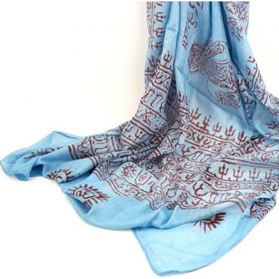 šátek mantra světle modrý – Zboží Mobilmania