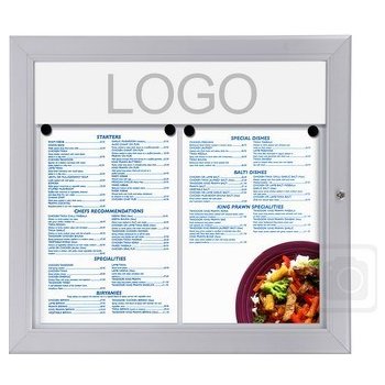 Jansen Display venkovní menu vitrína 4 x A4