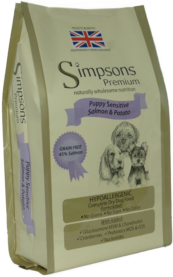 Simpsons Premium Puppy Sensitive losos & brambory 2 kg