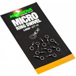 Korda Obratlík s kroužkem Micro Ring Swivel medium 10ks – Zboží Mobilmania