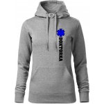 Hvězda života doktorka mikina dámská Cape s kapucí Tmavě šedý melír – Hledejceny.cz