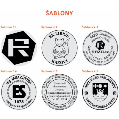 RAZO Štoček do razítka o průměru Ø 42 mm (R-542; R-542D; 4642) – Zboží Živě