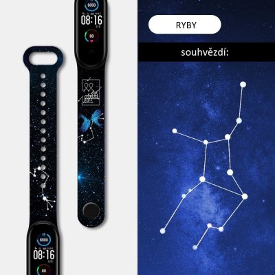 Xiaomi Znamení zvěrokruhu - Mi Band 7 náhradní náramek Ryby MBSCZ-7ZNA03 – Zboží Živě