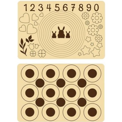 Silikonový vál na těsto TORO 60x40cm s potiskem – Hledejceny.cz