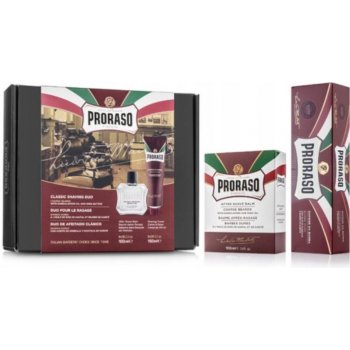 Proraso Red balzám po holení 100 ml + krém na holení 150 ml dárková sada