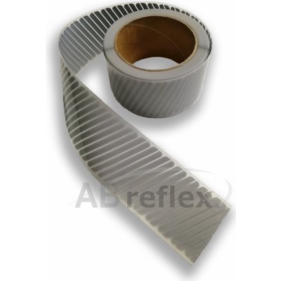Reflexní šrafovaná nažehlovací páska - 50mm