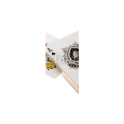 WEBLUX 41156177 Samolepka na lednici fólie Playing cards Hrací karty eso a žolík rozměry 80 x 200 cm – Zboží Mobilmania