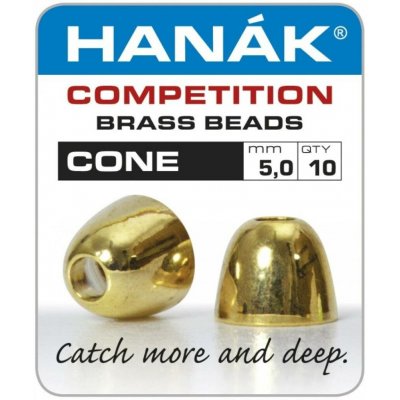 Hanák Competition Konické hlavičky CONE Gold 5 mm 10 ks – Hledejceny.cz