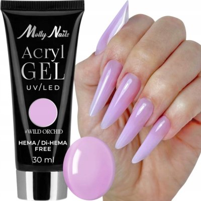 MollyLac Poly gel akrylożel pro prodloužení nehtů wild orchid 30 ml – Zboží Dáma