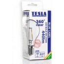 Tesla LED žárovka CRYSTAL RETRO BULB E27 4W 230V 440lm 2700K Teplá bílá 360°,čirá