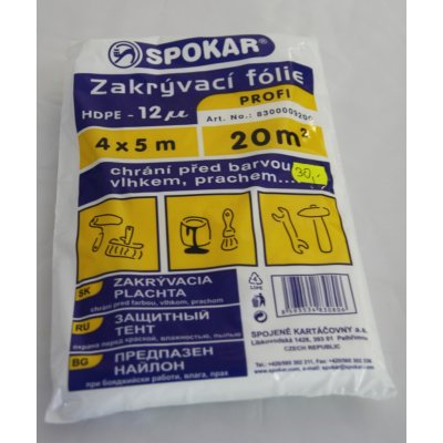 Spokar Fólie zakrývací 4 x 5 m HDPE-12MY – Zbozi.Blesk.cz