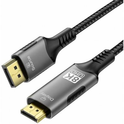 PremiumCord DP 1.4 na HDMI 2.1 kabel, 2m - kportadk06-02 – Hledejceny.cz