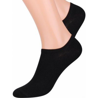 Hladké dámské bavlněné ponožky 007 Bílá