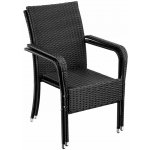 tectake 405838 ratanová židle girona, sada 2 kusů – Zboží Dáma