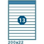 Print V0003920 bílé 200 x 22 mm 13 etiket na A4 100 listů – Zboží Dáma