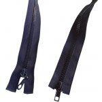 Zip kostěný bundový 5mm dělitelný 2 jezdce délka 80 cm - navy modrá – Zboží Dáma
