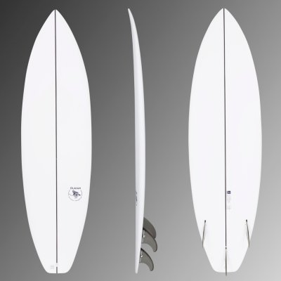 OLAIAN Surf shortboard 900 6'3" 35 l se 3 ploutvičkami FCS2 – Sleviste.cz
