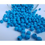 Detoa dřevěné korálky světle modré 6 mm 10 ks – Zboží Dáma